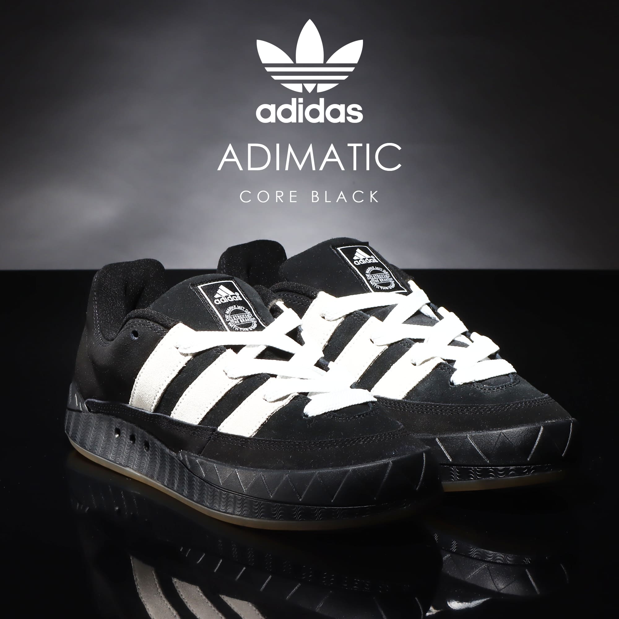 Adidas アディマティック ADIMATIC 26cm コアブラック-