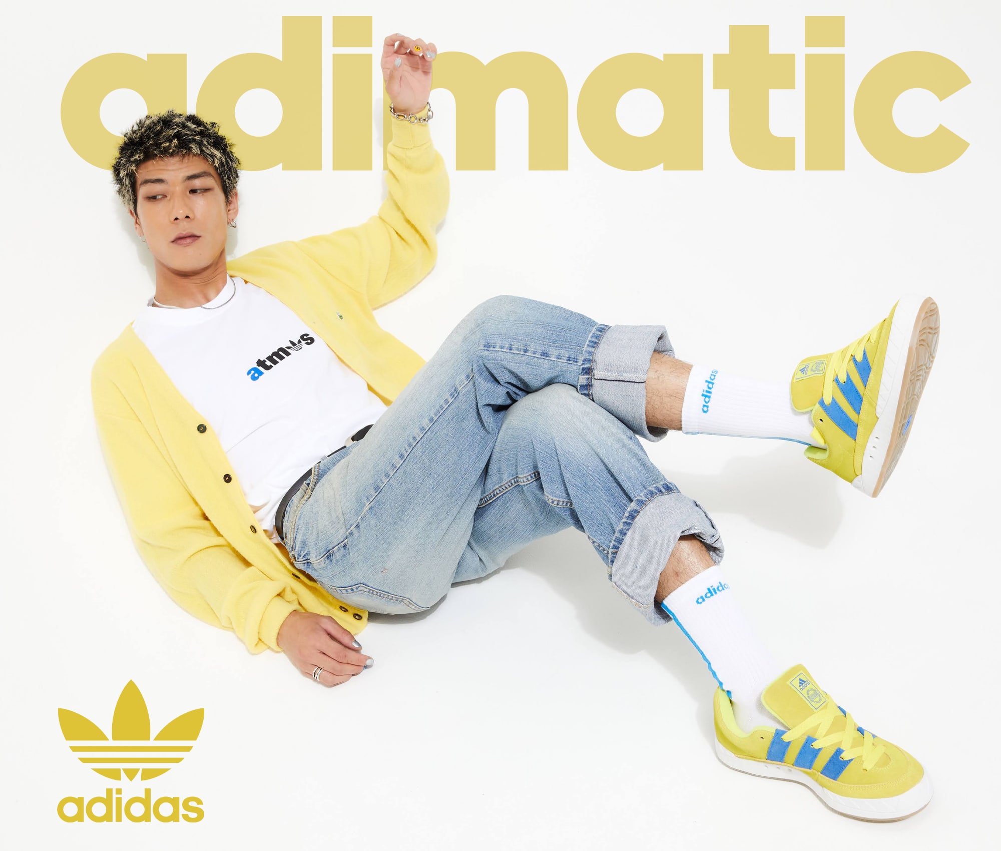 Tシャツ/カットソー(半袖/袖なし)adidas atmos ADIMATIC TEE BRIGHT YELLOW