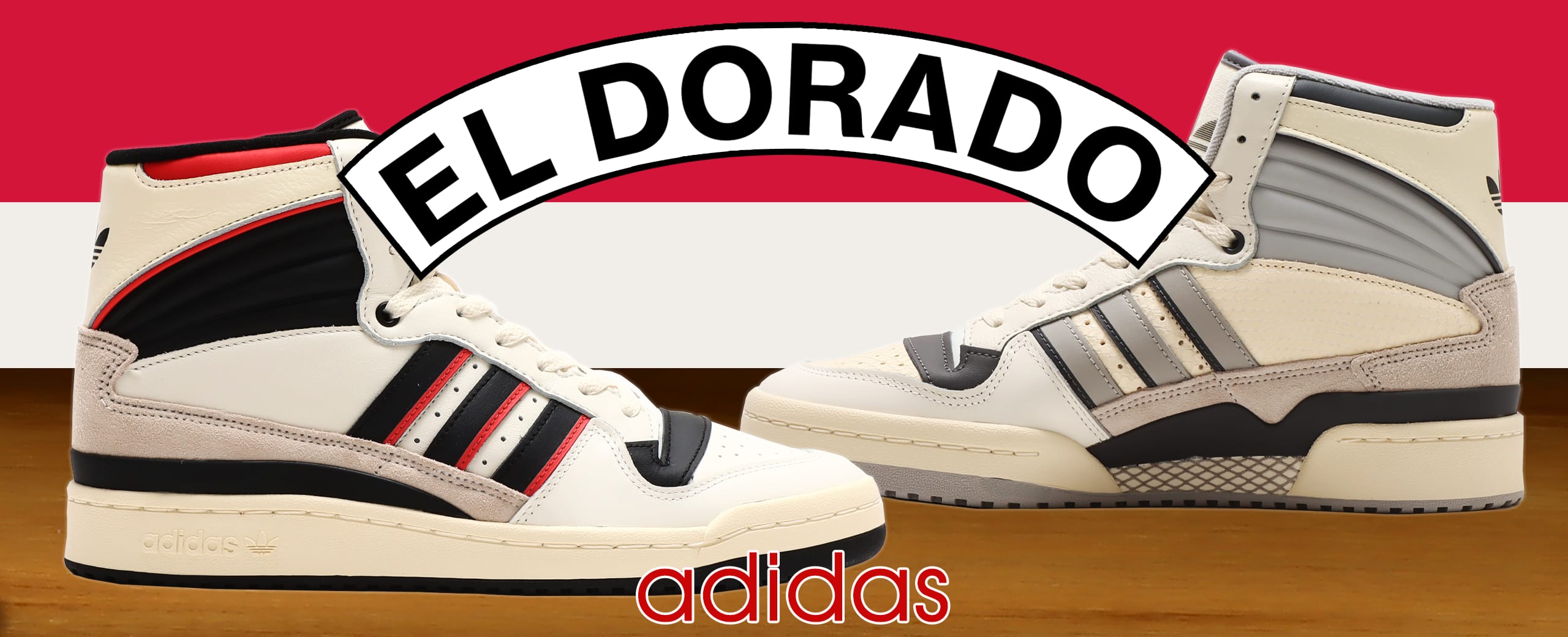 adidas EL DORADO OFF WHITE/CORE BLACK/SCARLET 22FW-S