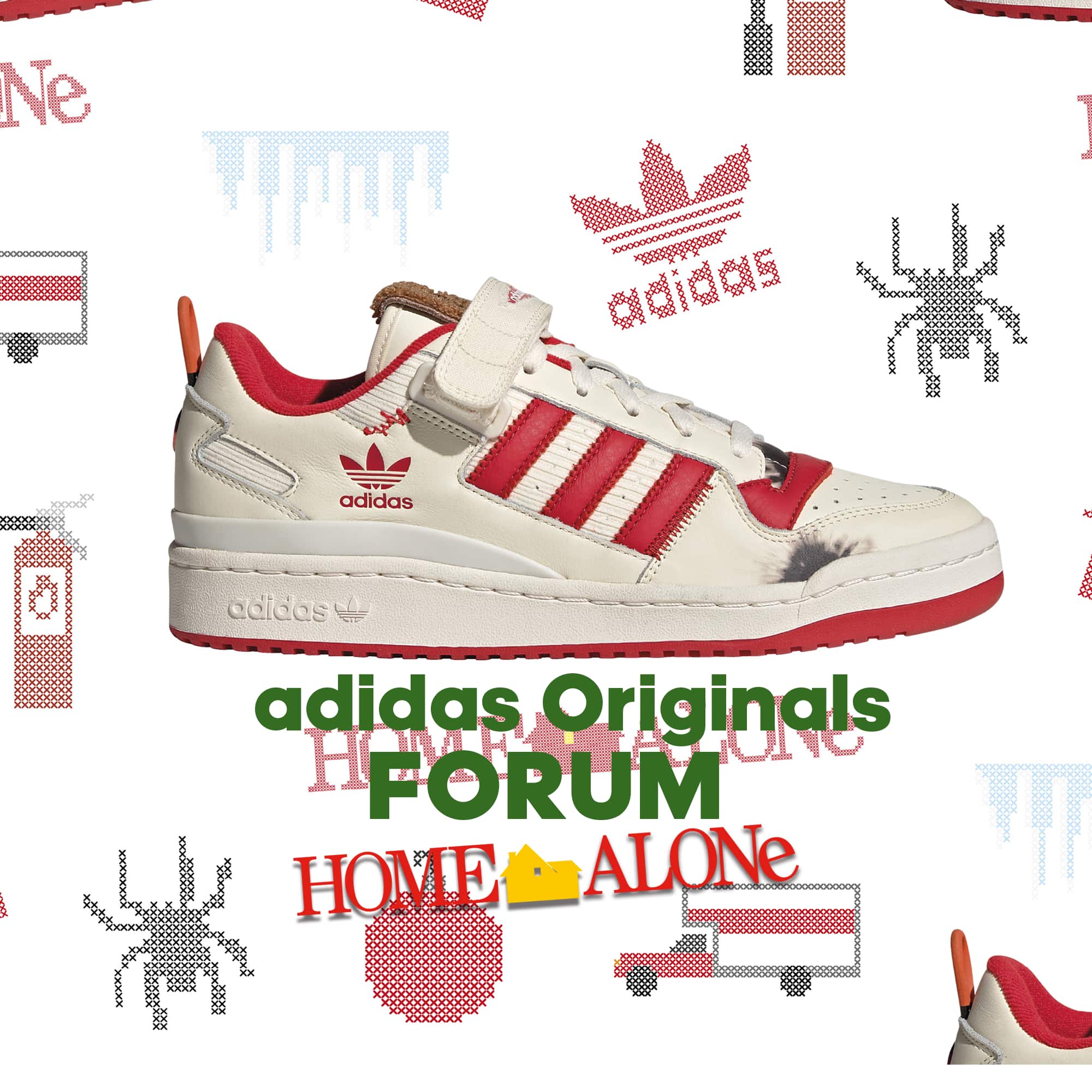 靴/シューズHome Alone × adidas originals Forum Low