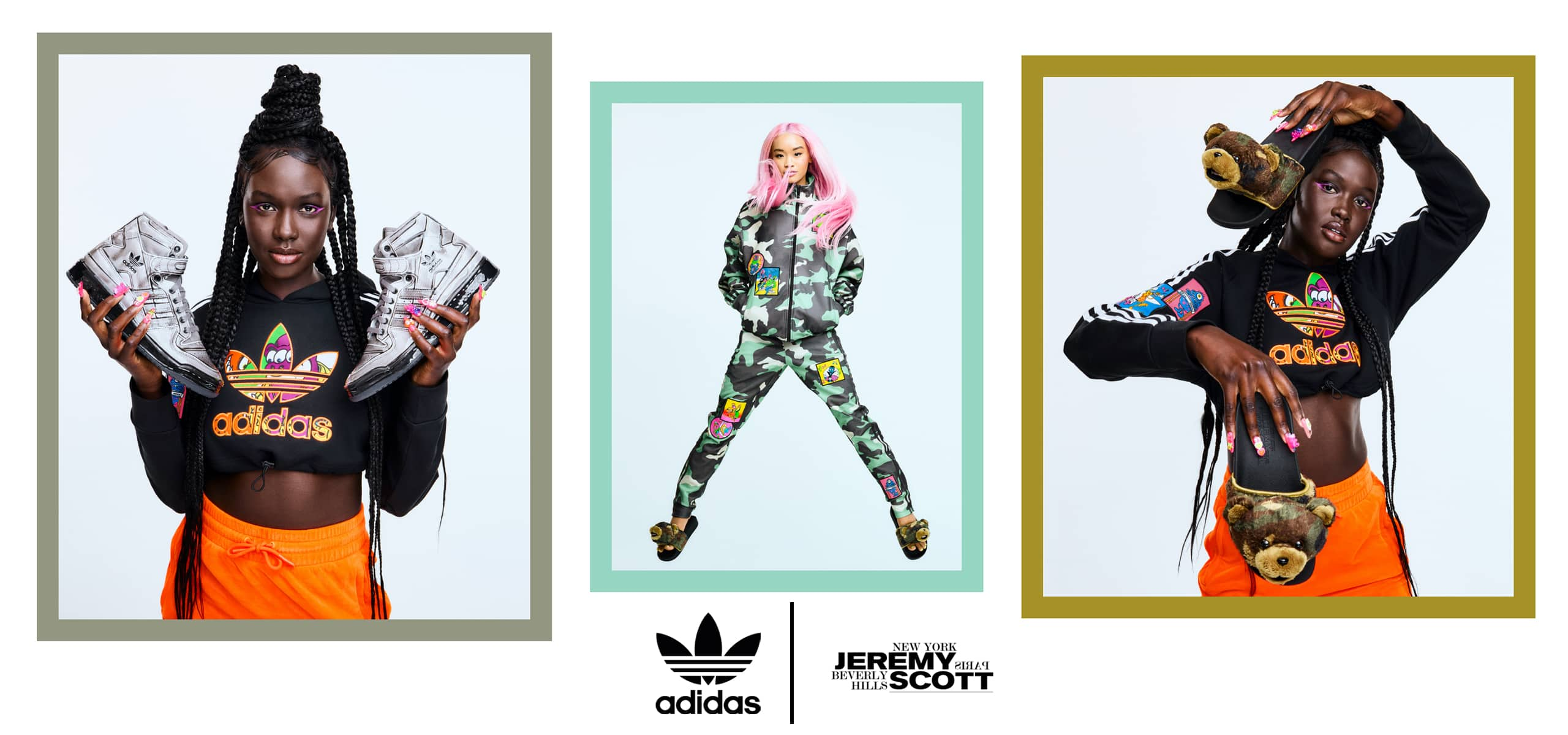 "adidas x JEREMY SCOTT DIPPED COLLECTION"