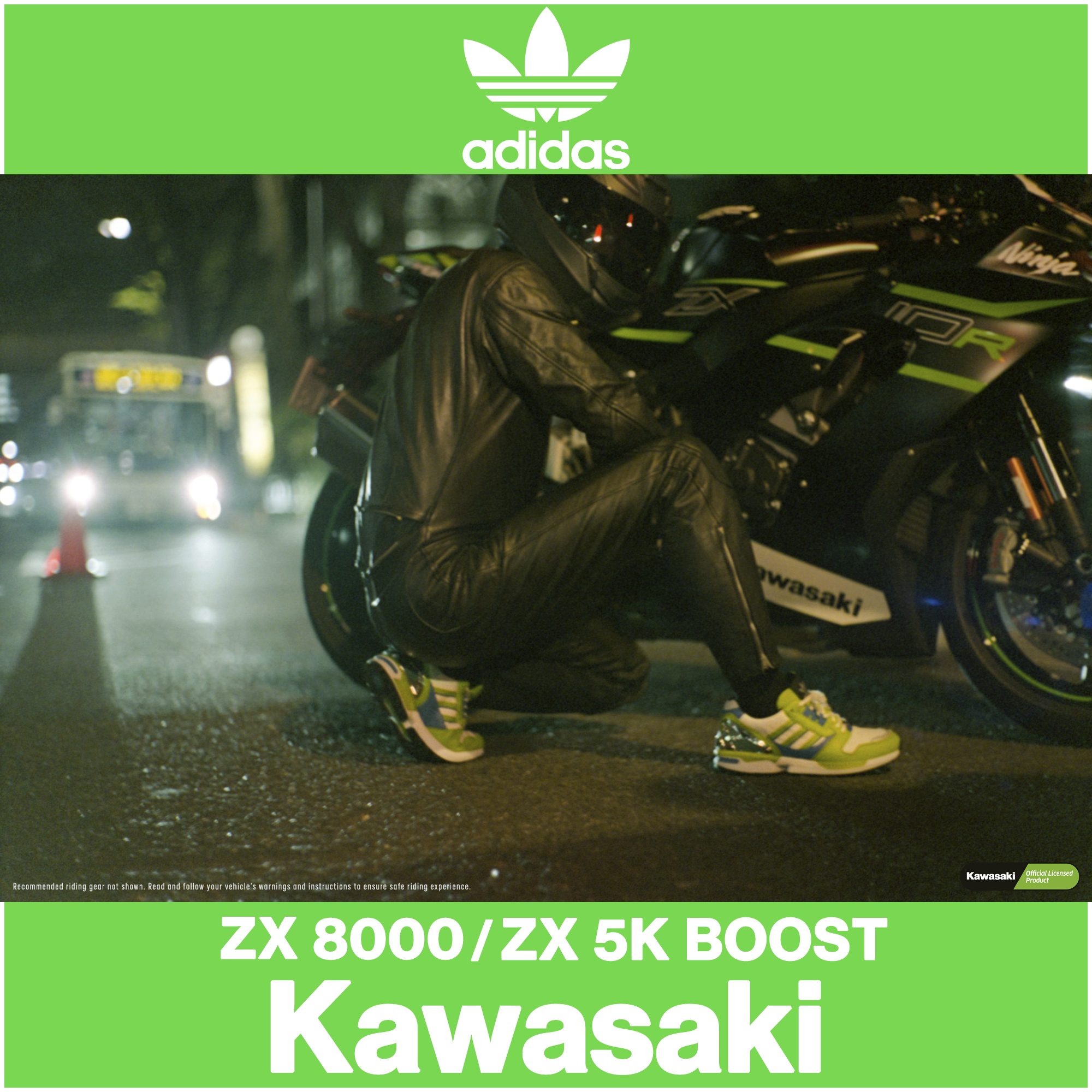 KAWASAKI × adidas Originals ZX 8000