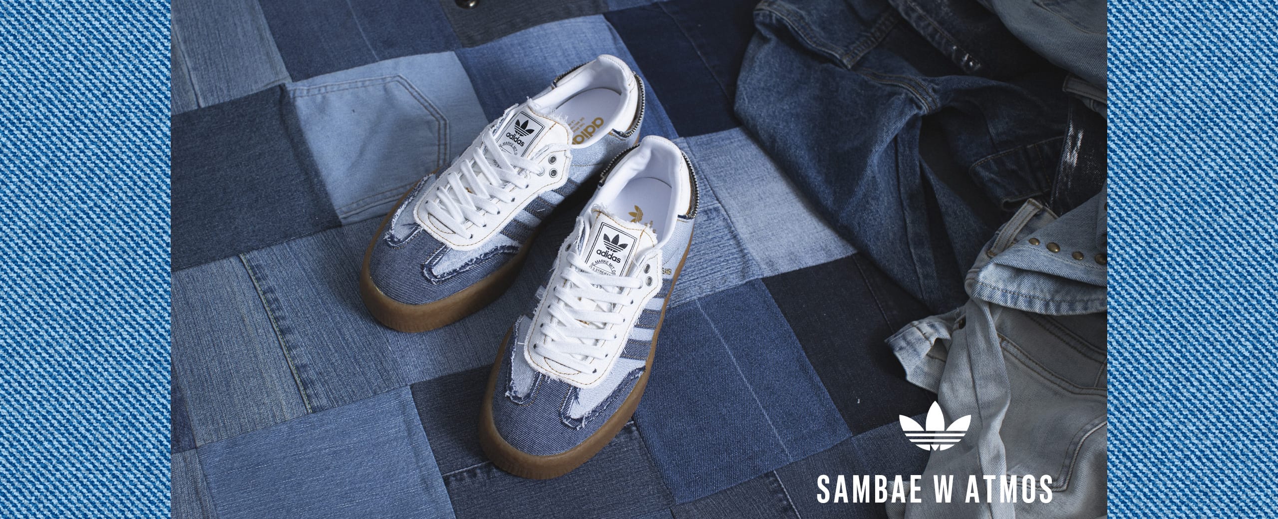 "adidas Originals SAMBAE W atmos "Stacked Denim""