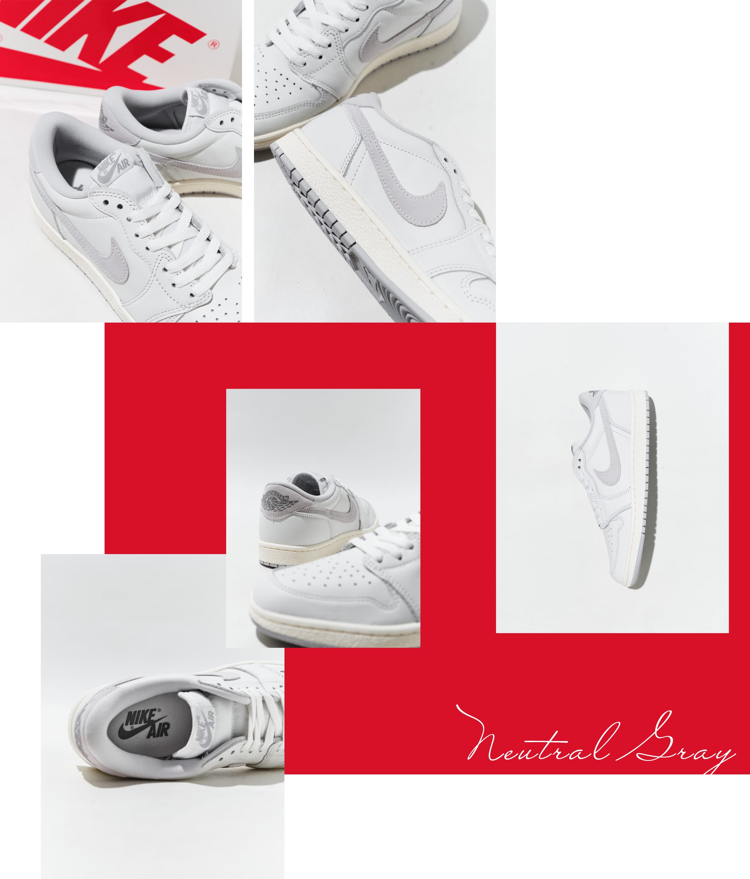 希少 30cm Nike Air Jordan 1 Low 85 Grey
