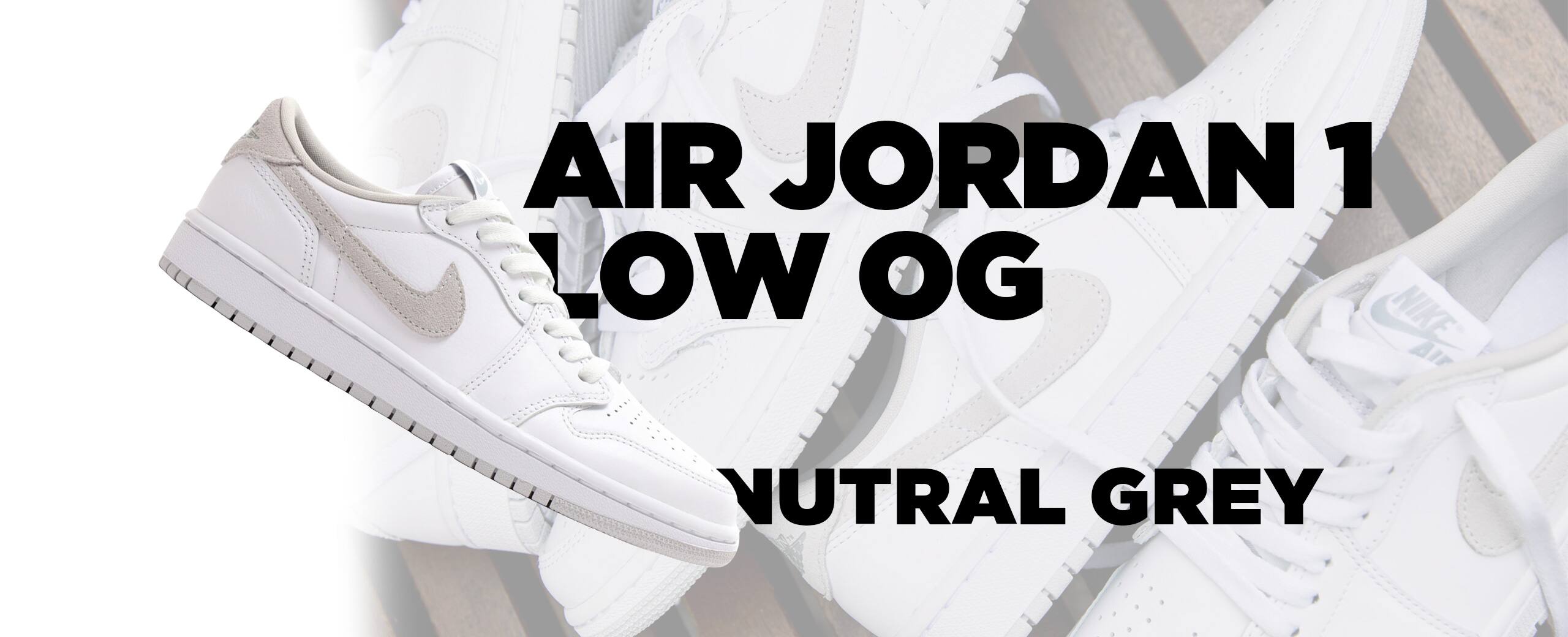 "AIR JORDAN 1 LOW OG "NUTRAL GREY""