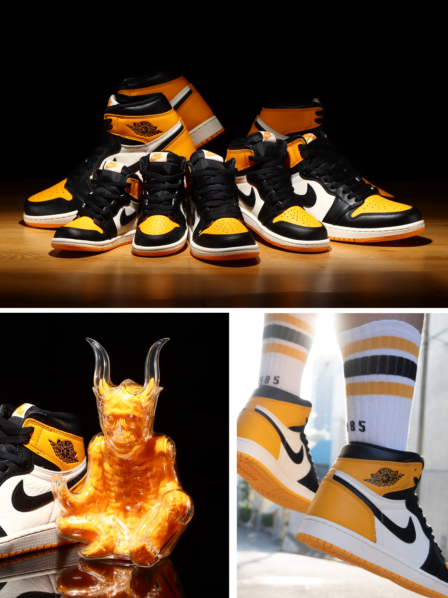 AIR JORDAN1 retro high OG GS TAXI タクシーTAXI - スニーカー