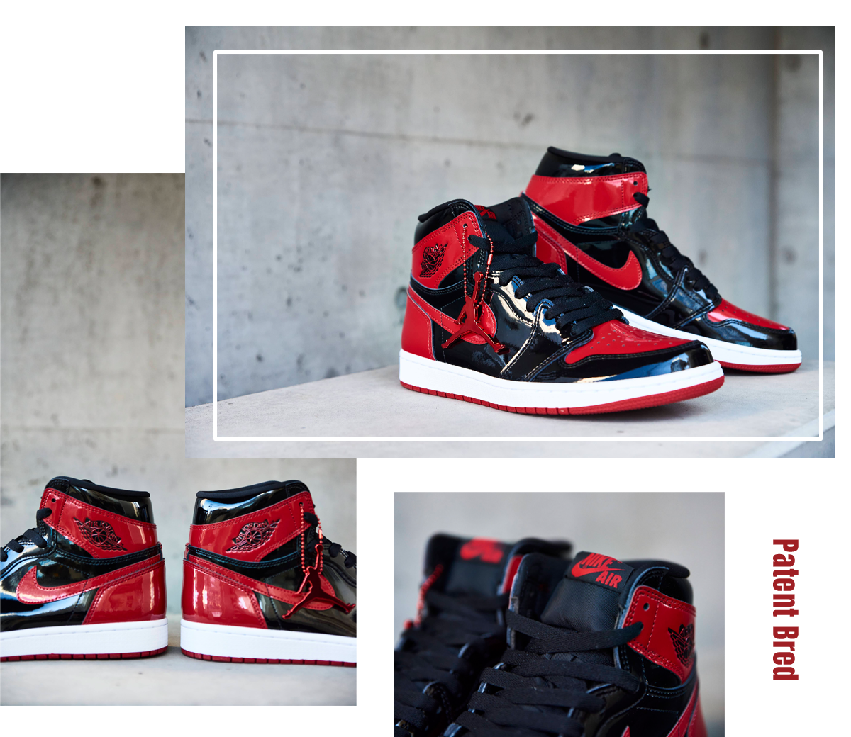 NIKE AIR JORDAN 1 HIGH BRED PATENT30.0cm