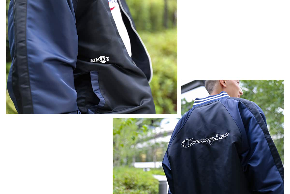 Atmos lab別注】 Champion スタジャン-