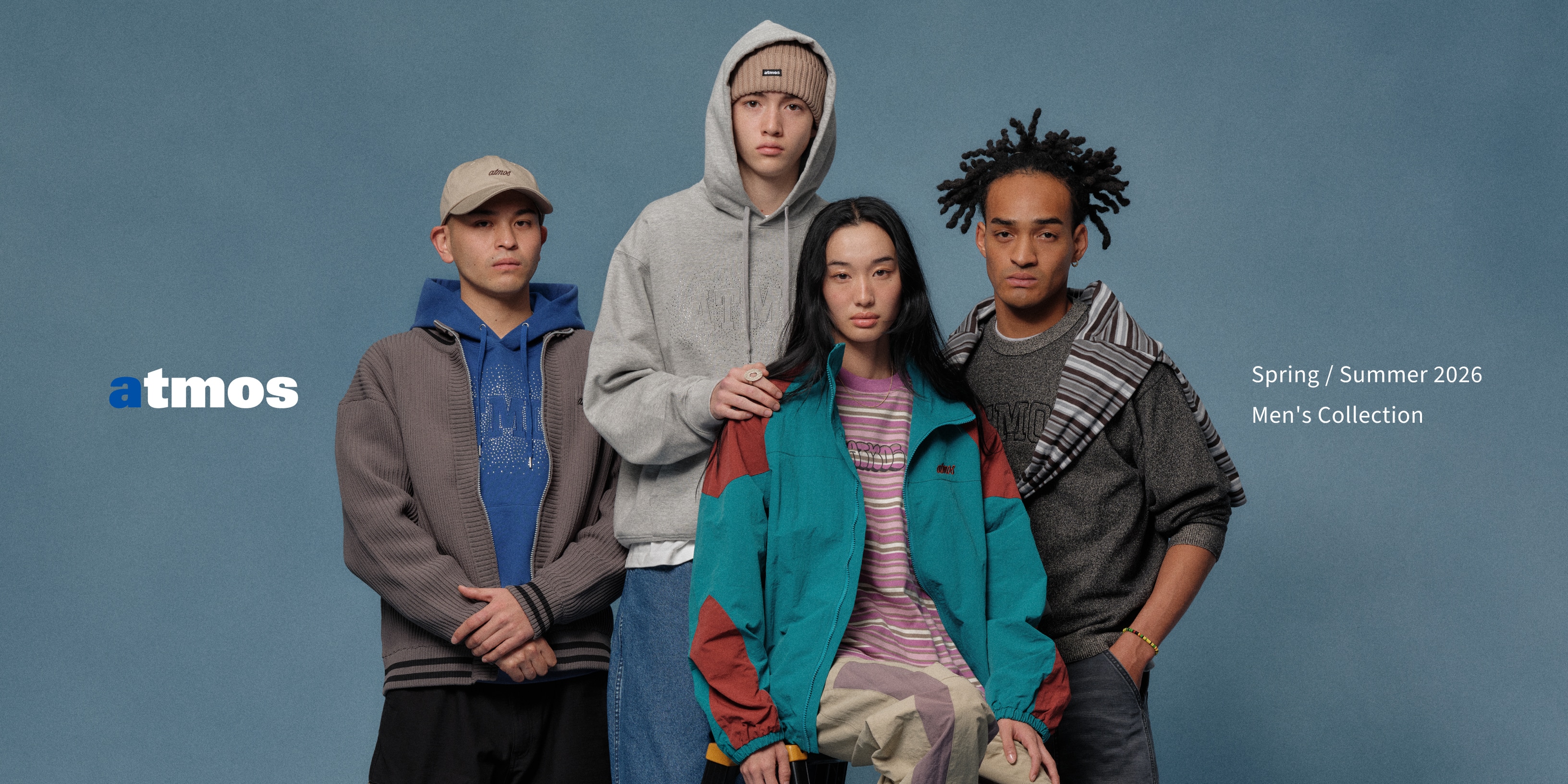 "atmos メンズ アパレル 2026 春夏コレクション「Replay: Back to Blue」 | atmos Men's Apparel Collection Spring/Summer 2026"
