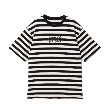 atmos Foam Logo Border T-shirt