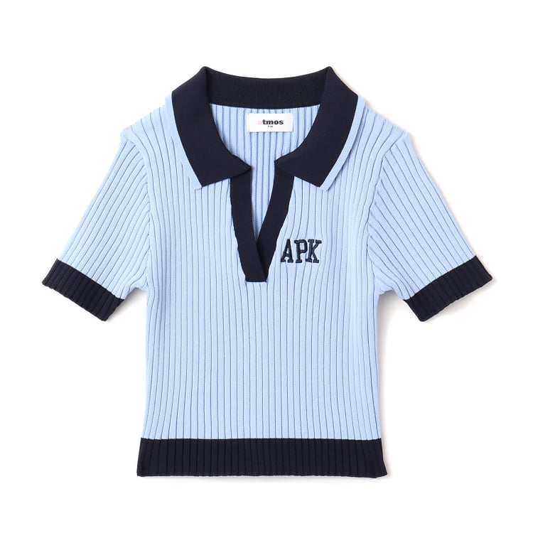 Cheer Rib Knit Polo Shirt