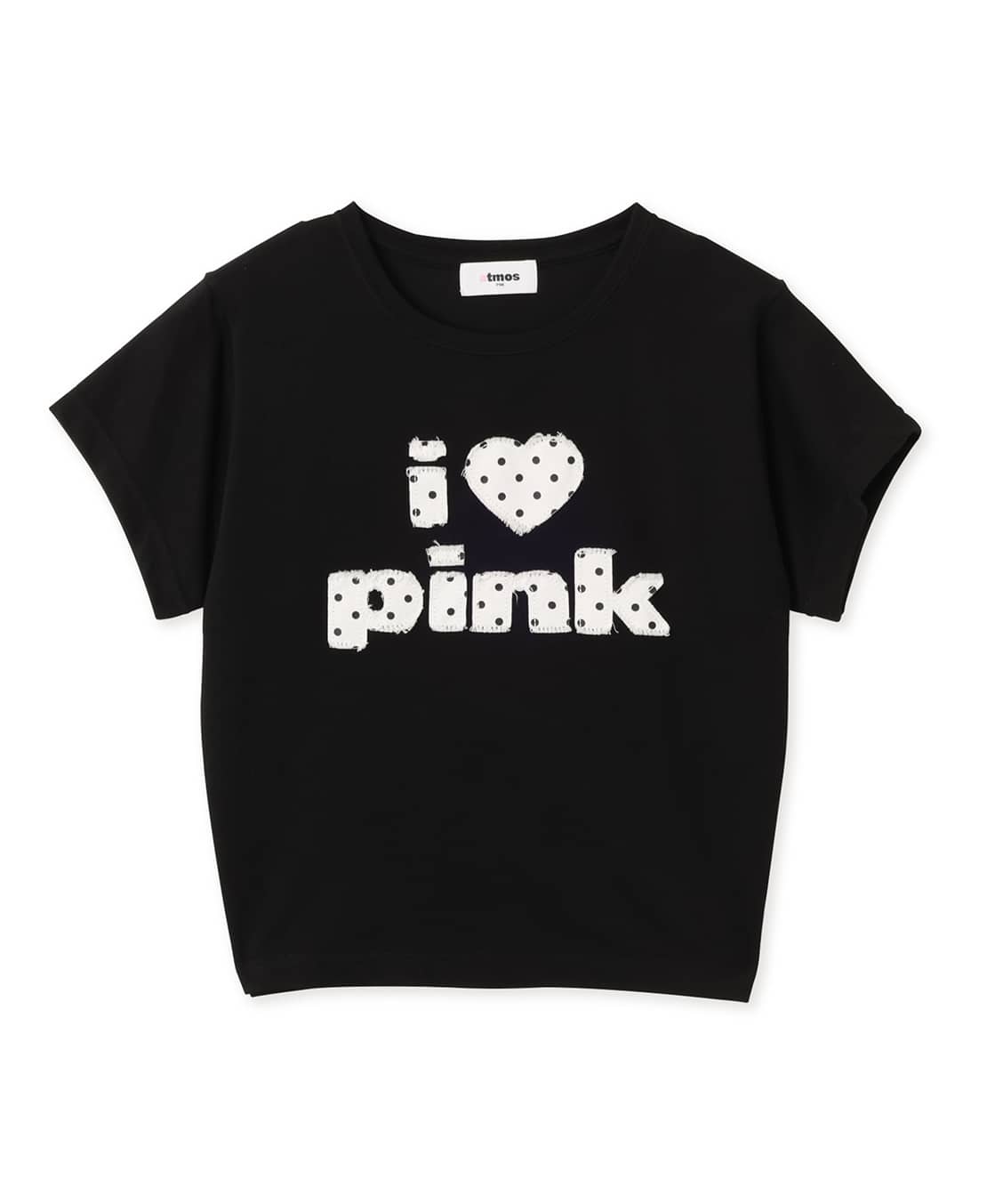I Love pink Dot T-shirt BLACK
