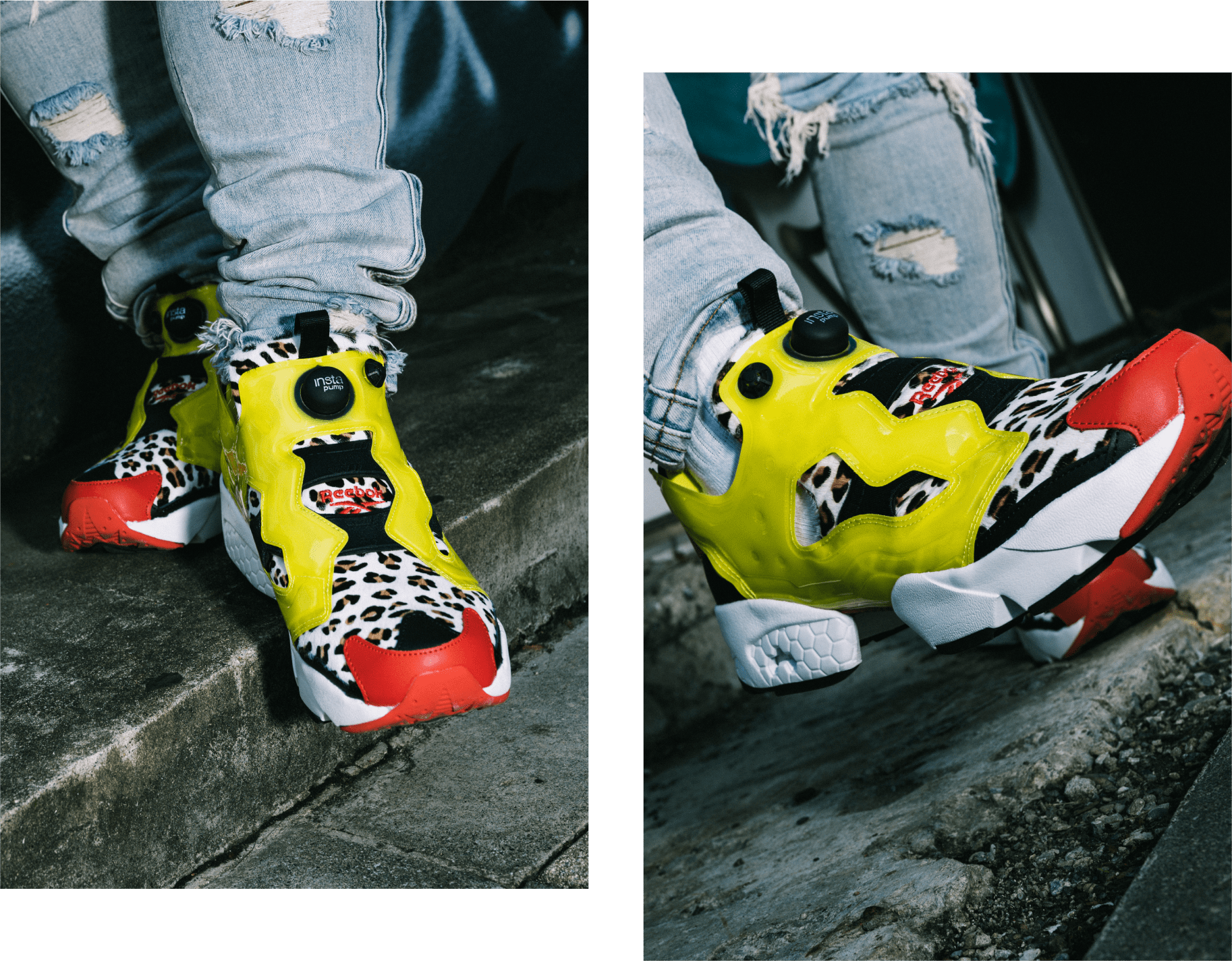 "atmos × Reebok INSTAPUMP FURY “Citron Animal”"