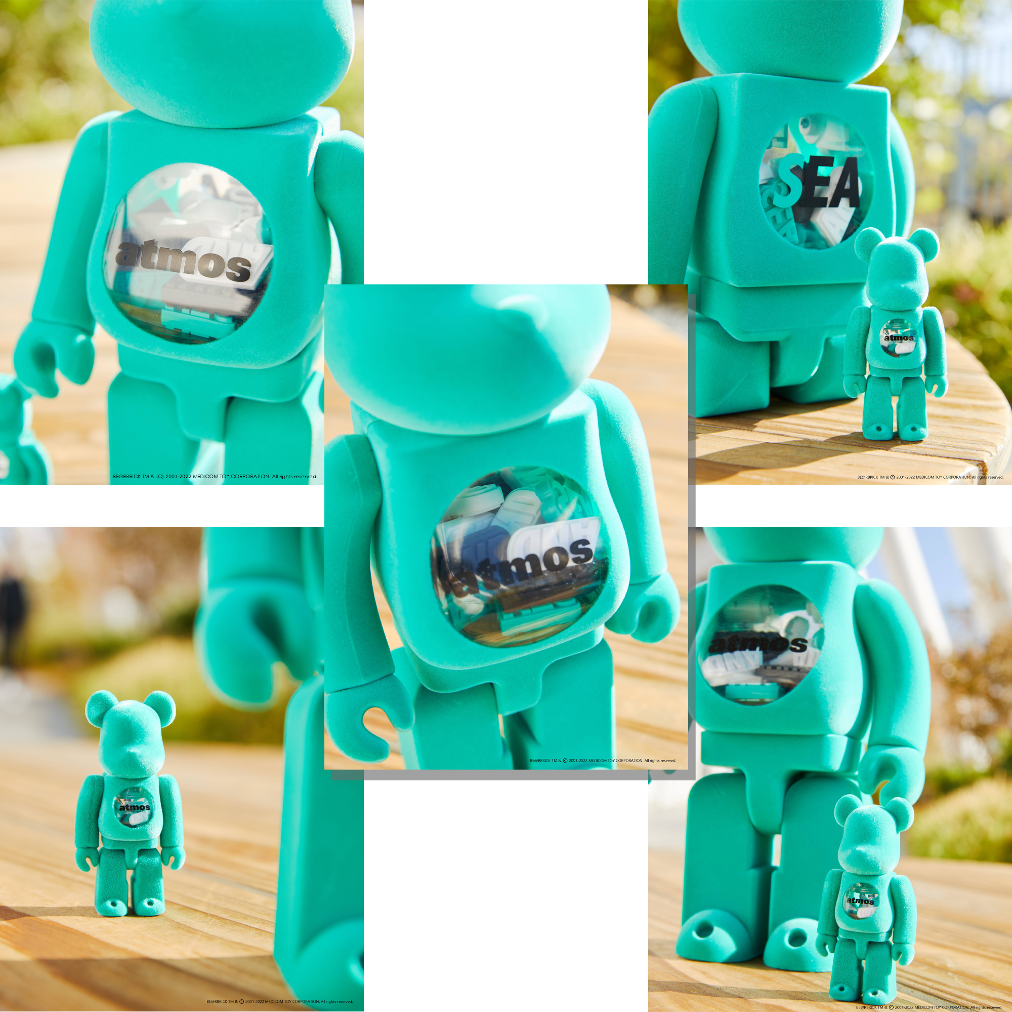 BE@RBRICK atmos x WIND AND SEA 100%&400% | angeloawards.com
