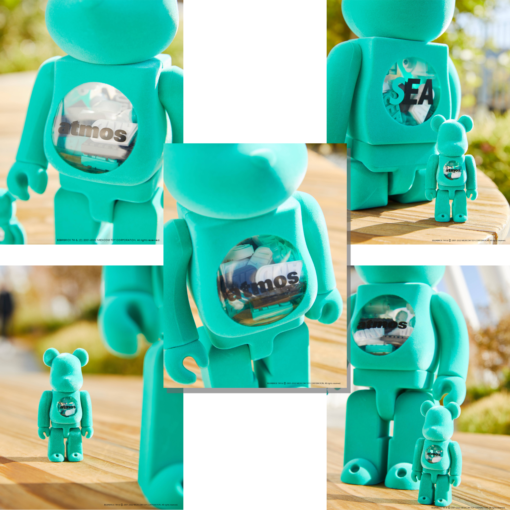 atmos X BE@RBRICK フーディー WIND SEA AND