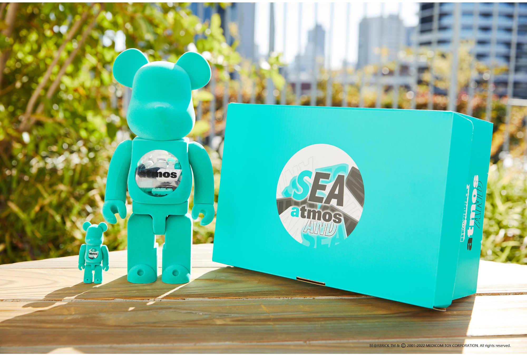 atmos X BE@RBRICK X WINDANDSEA パーカー