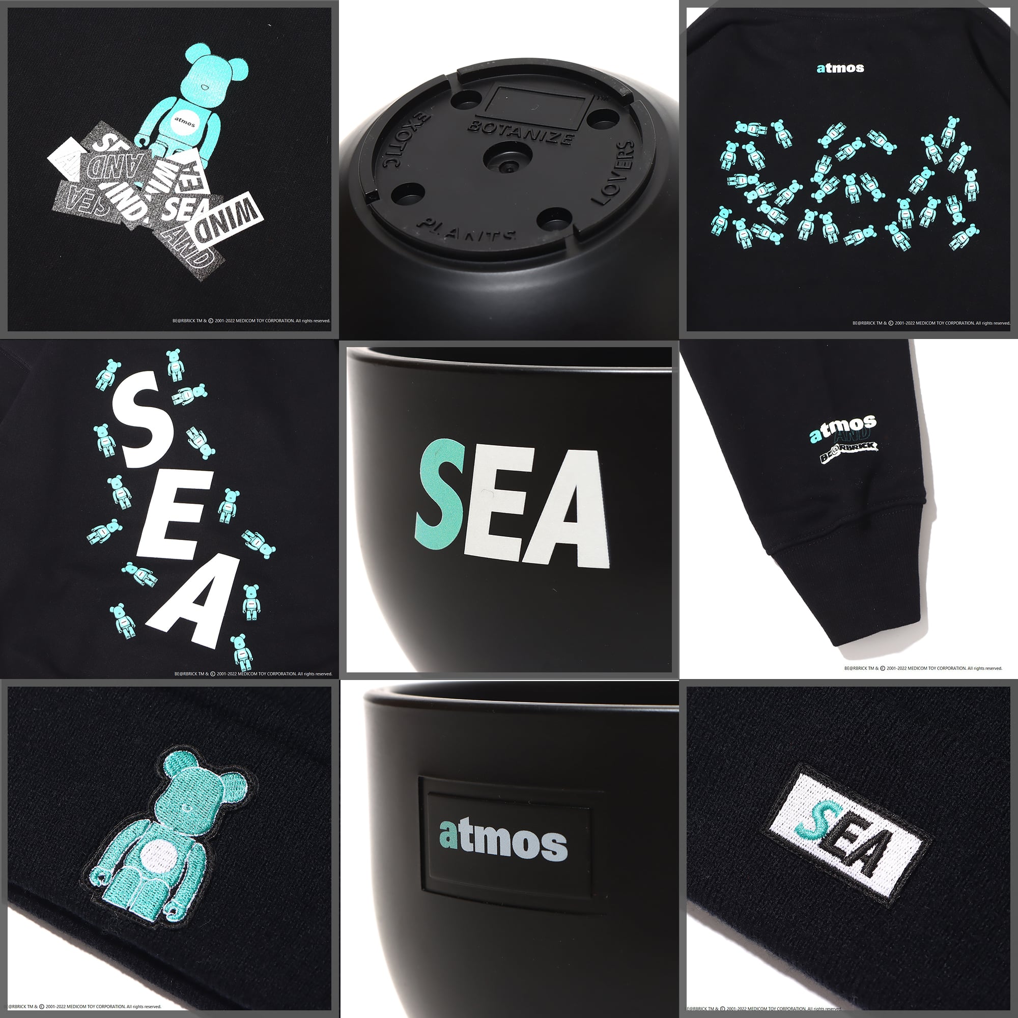 BE@RBRICK × ATMOS × WIND AND SEA ベアブリック-