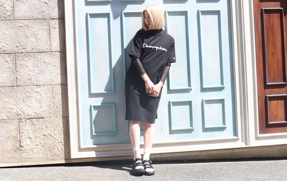 Champion 19SS coordinate by atmos pink