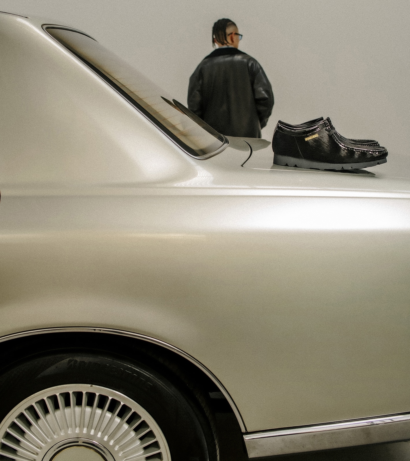 Clarks Wallabee Black Eye Patch atmos