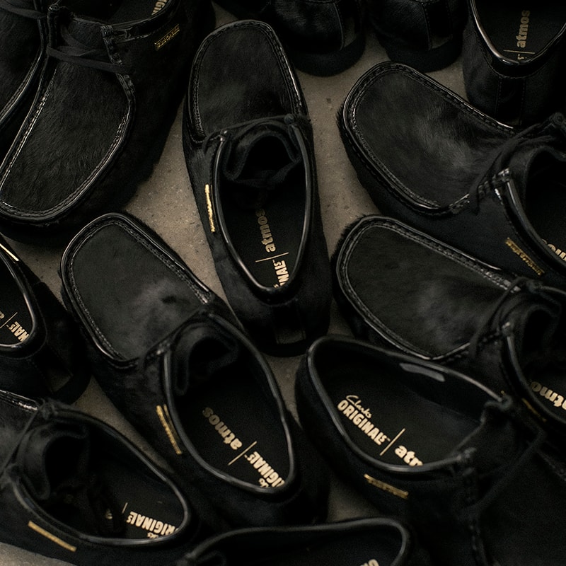 Clarks Wallabee Black Eye Patch atmos