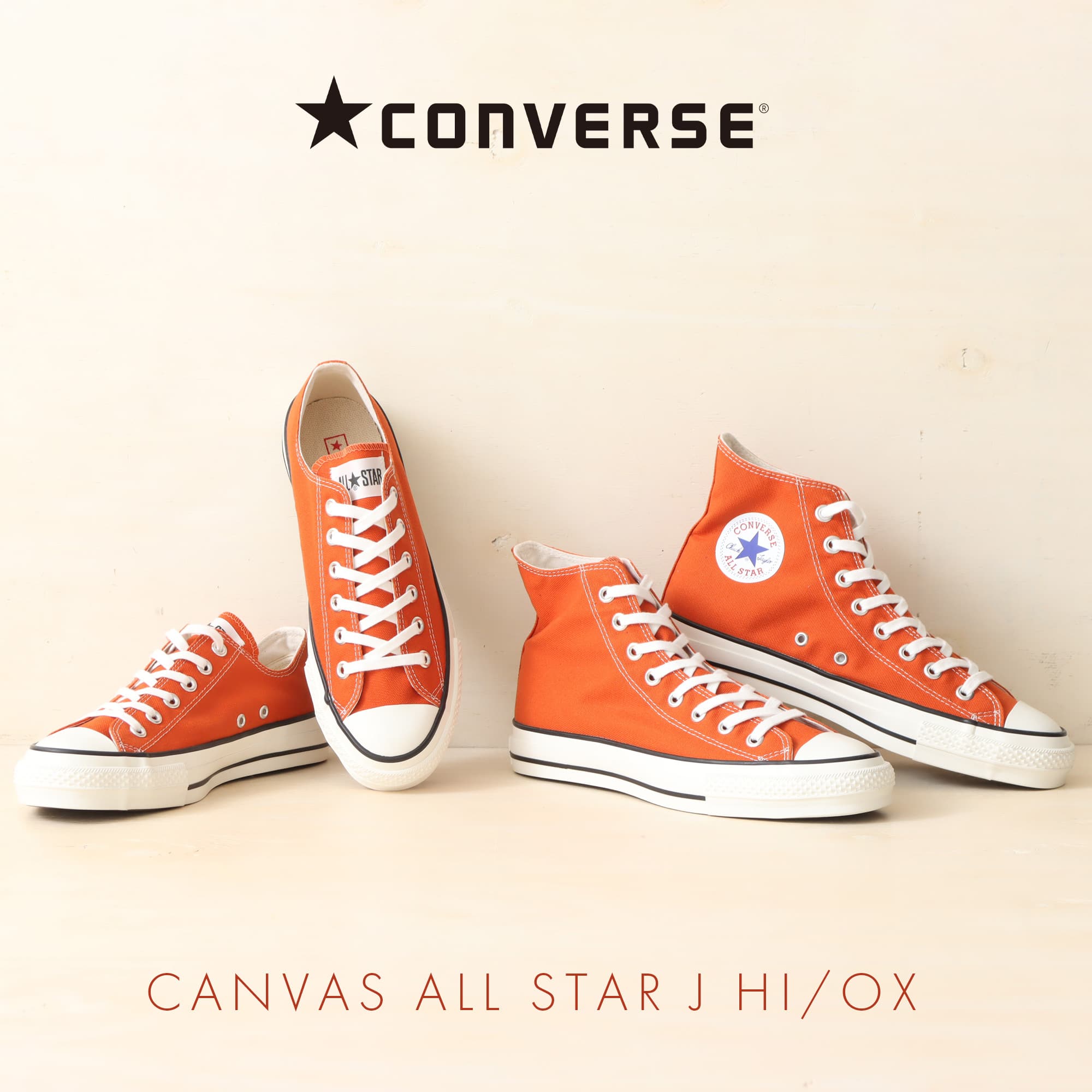 CONVERSE CANVAS DEEP ORANGE