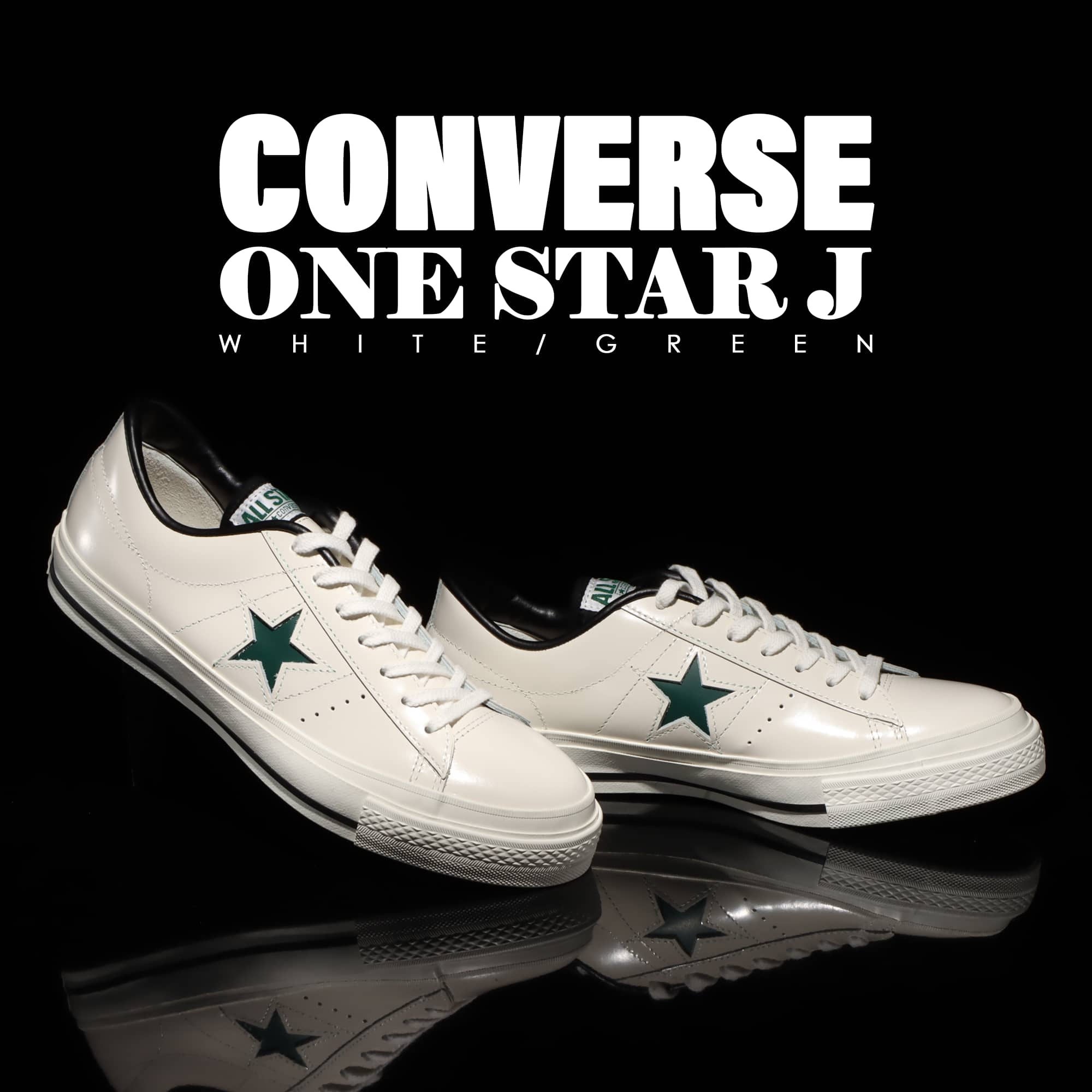CONVERSE ONE STAR J WHITE/GREEN