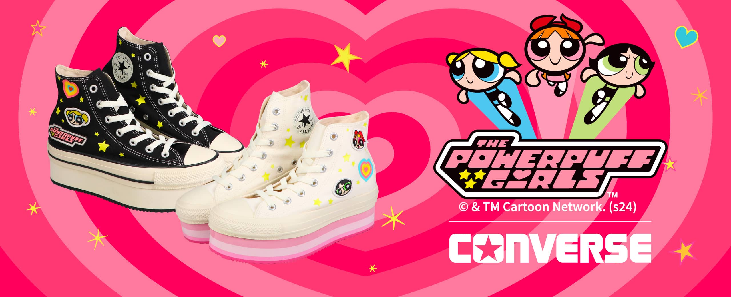 "CONVERSE ALL STAR CHUNKYLINE HI /THE POWER PUFF GIRLS"