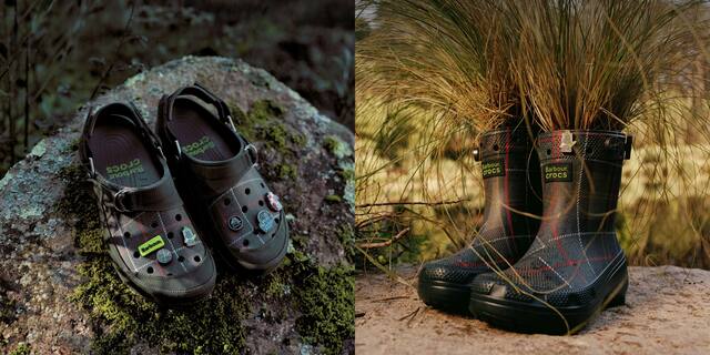 Barbour x crocs