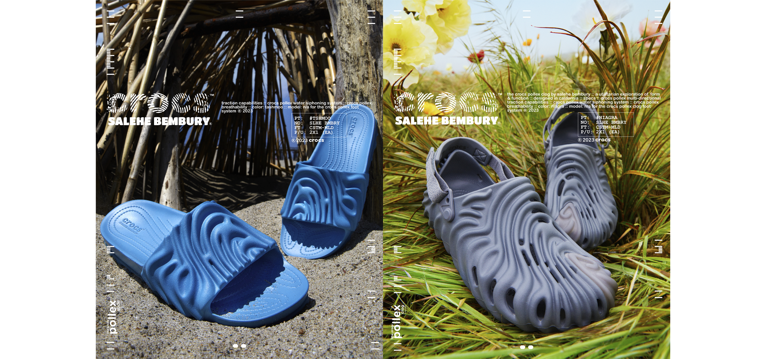 Salehe Bembury × Crocs "Sasquatch" 24cm