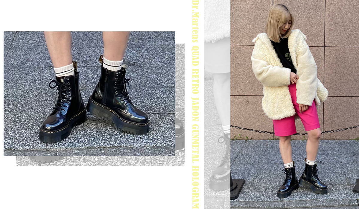 Dr.Martens QUAD RETRO JADON GUNMETAL HOLOGRAM
