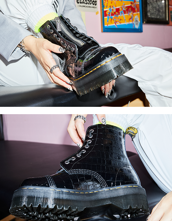 Dr.Martens QUAD RETRO JADONカラーブラック