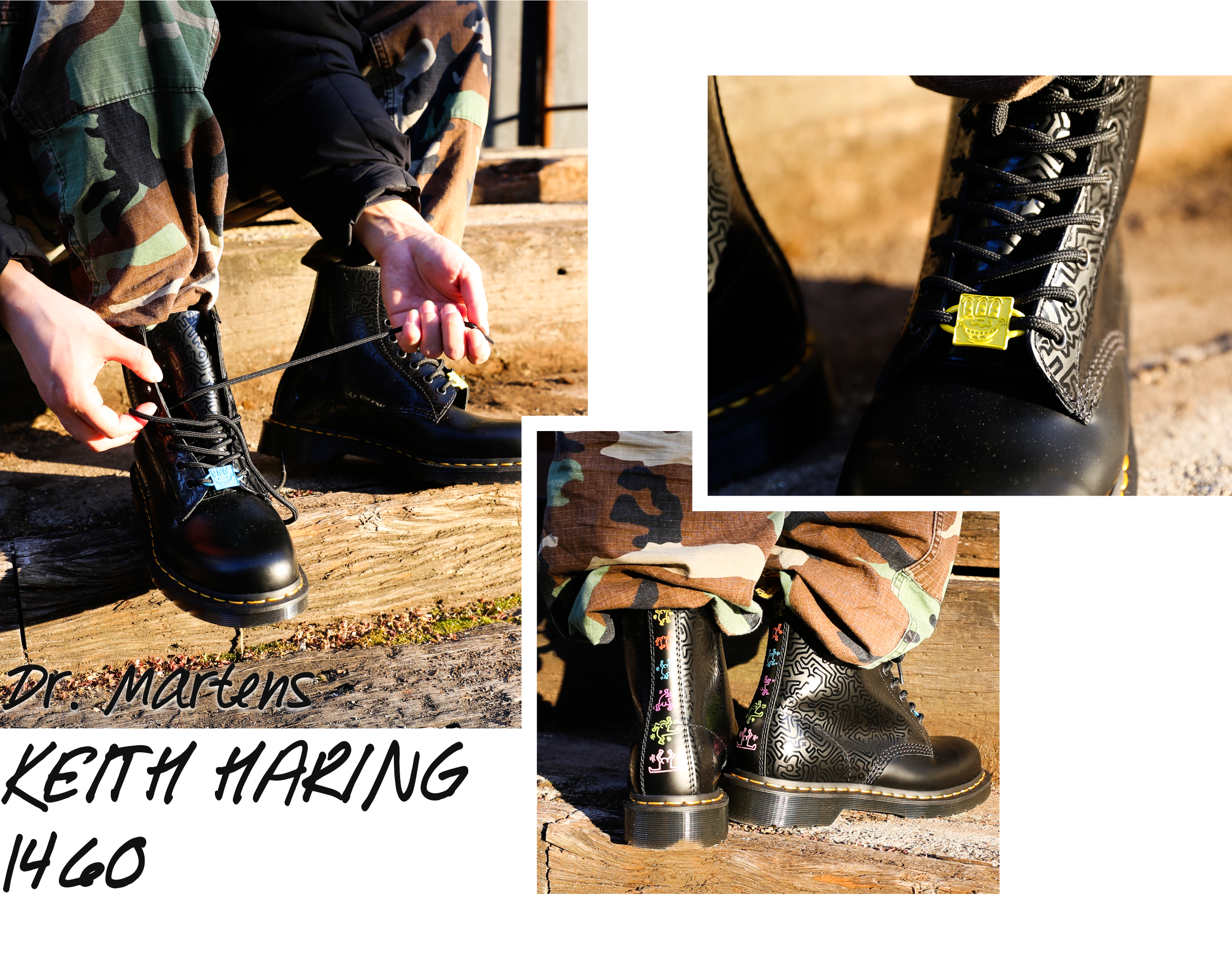 Dr.Martens × Keith Haring 1460 8ホールブーツ-