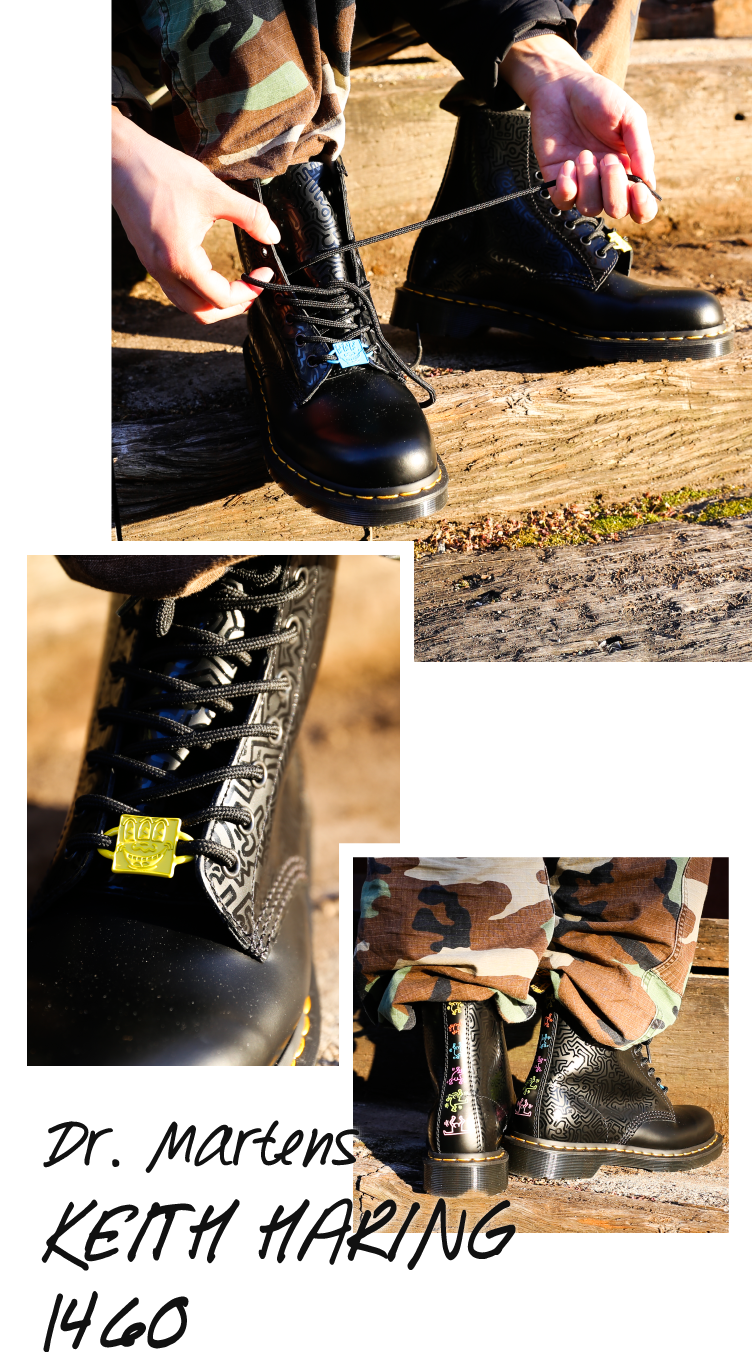 Dr.Martens × Keith Haring 1460 8ホールブーツ-