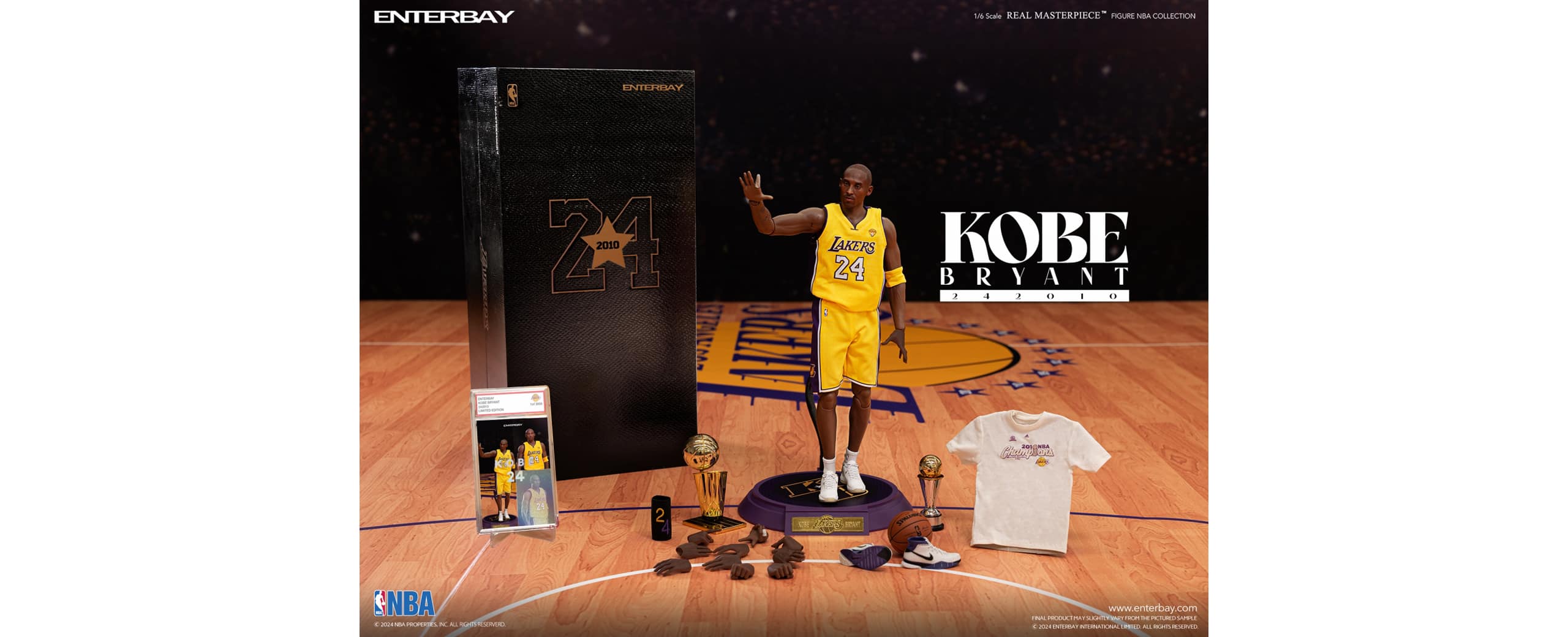 "ENTERBAY REAL MASTERPIECE NBA COLLECTION KOBE BRYANT 242010 LIMITED EDITION"