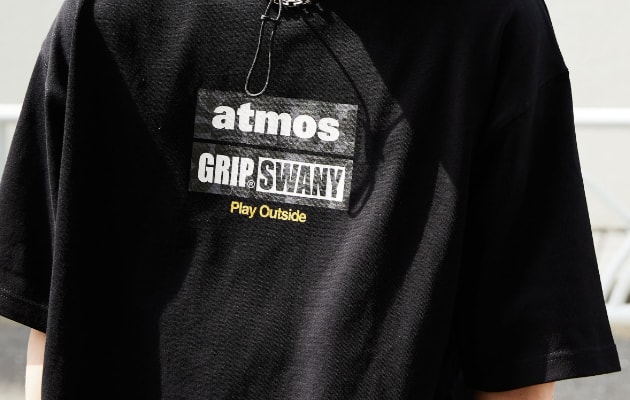 atmos × GRIPSWANY Camo Logo Tee (BLACK)