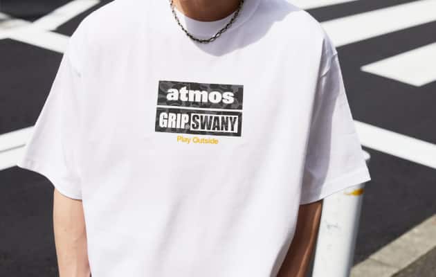 atmos × GRIPSWANY Camo Logo Tee (WHITE)