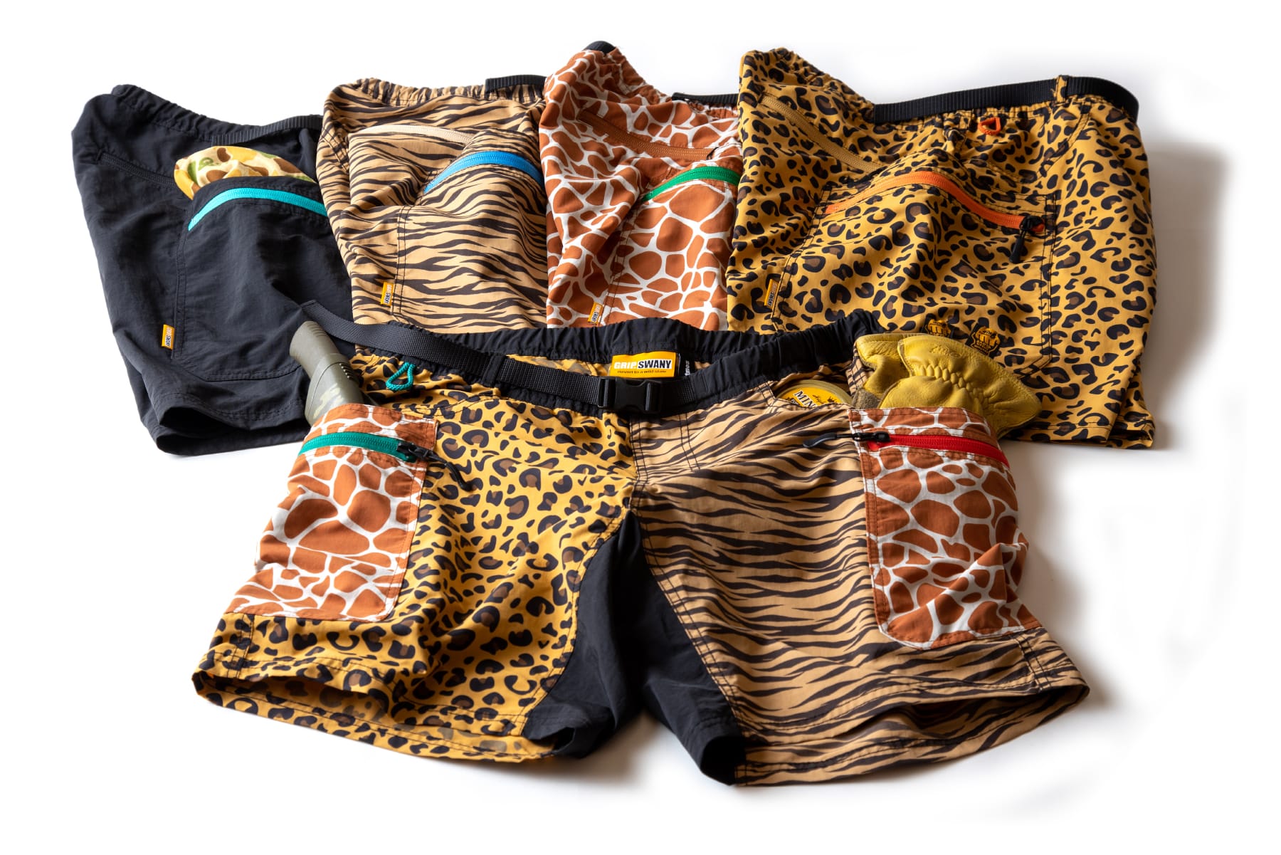 GRIP SWANY x atmos GEAR SHORTS / LEOPARD