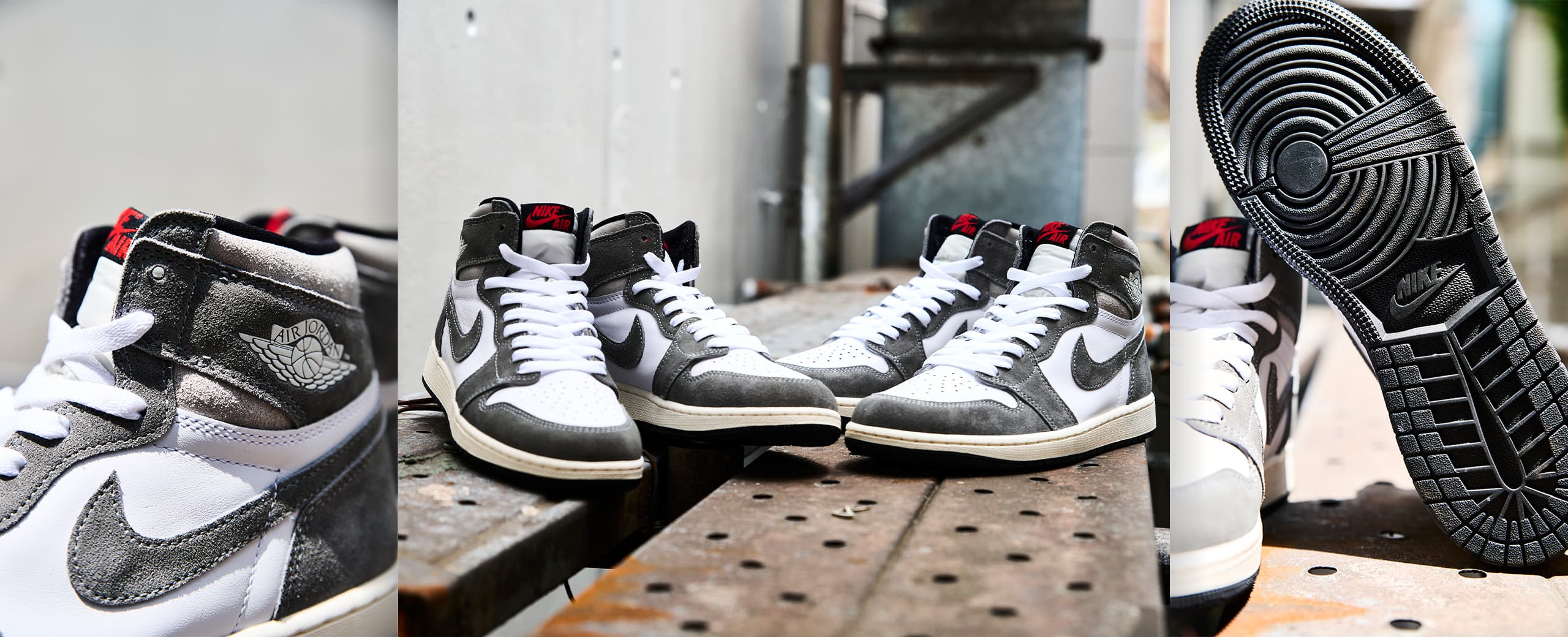 Nike Air Jordan 1OG Black and Smoke Grey