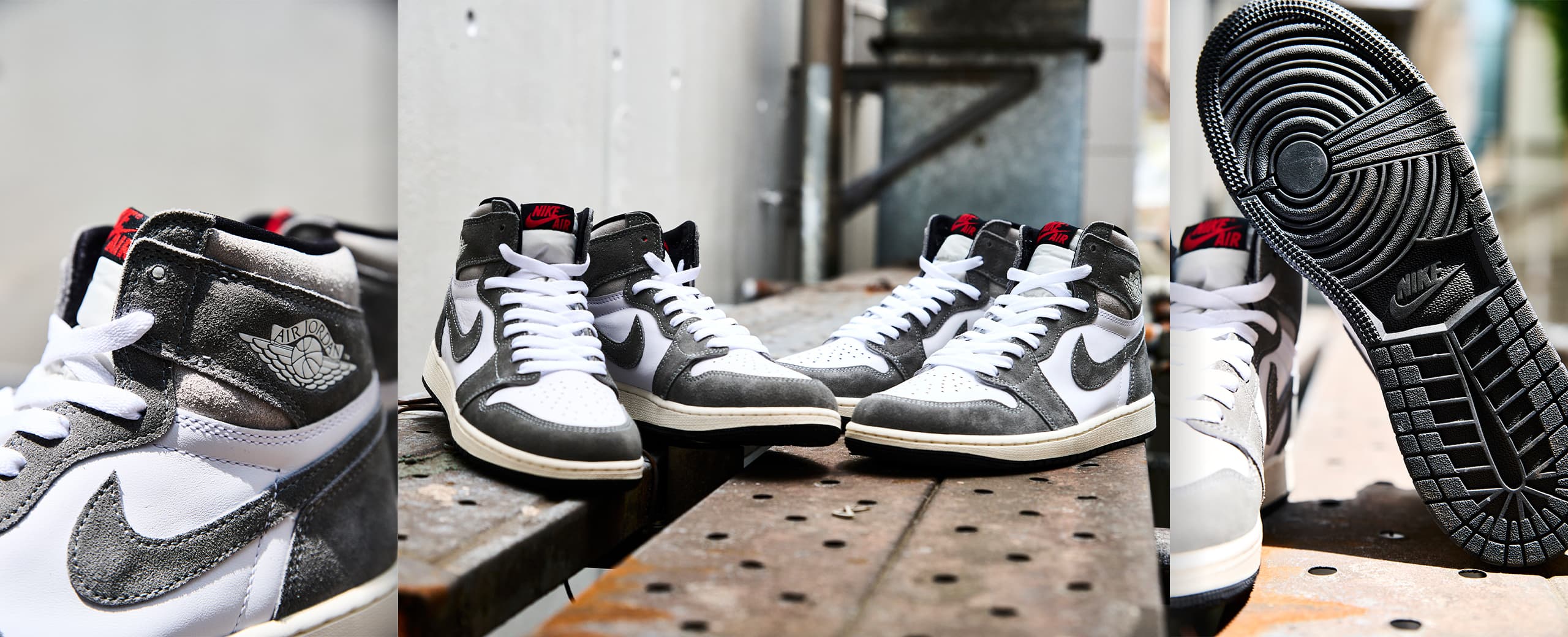 Nike Air Jordan 1 Black and Smoke GreyBlackandSmokeG