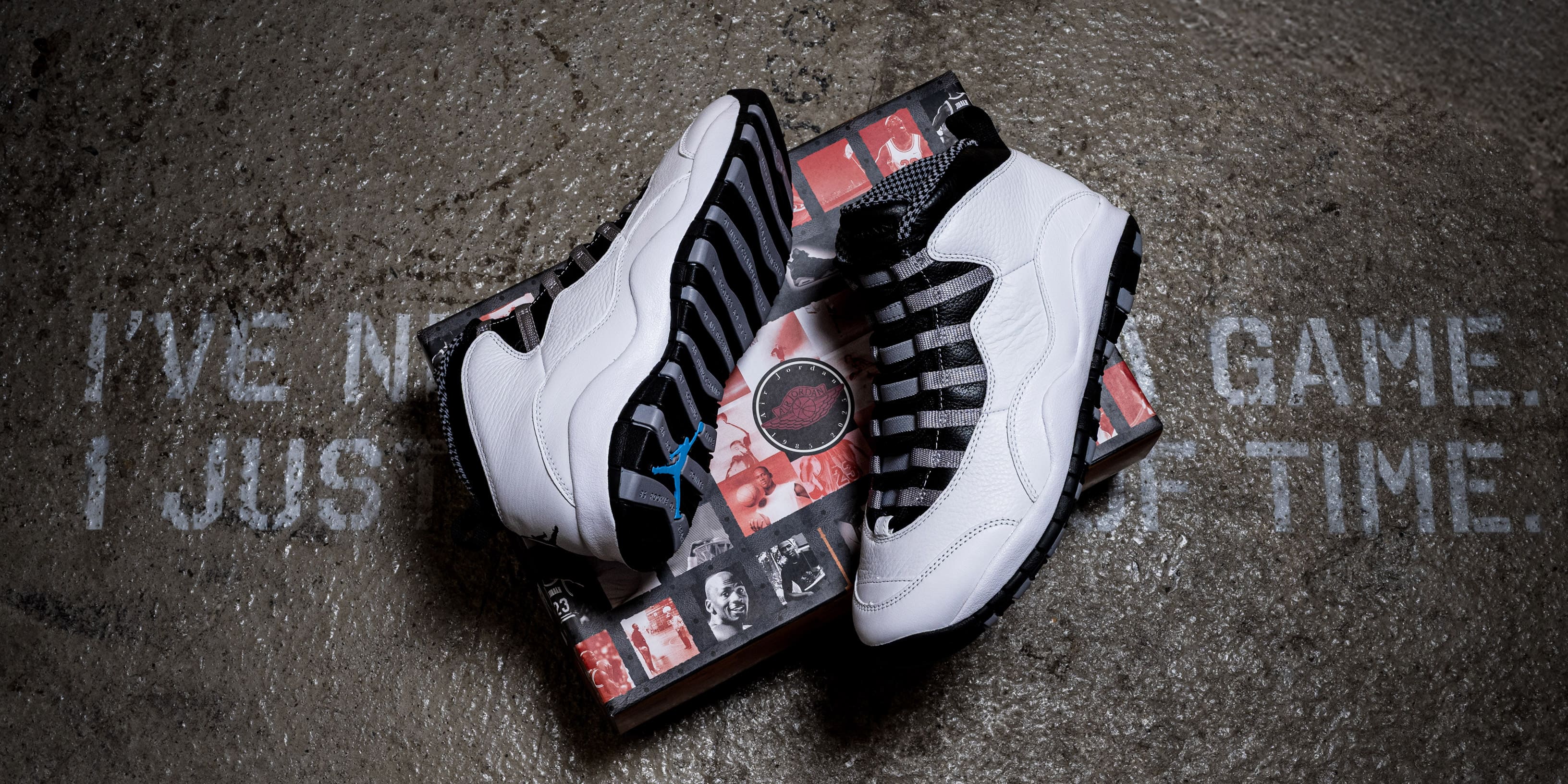 "JORDAN BRAND AIR JORDAN 10 RETRO ' Light Steel Grey '"