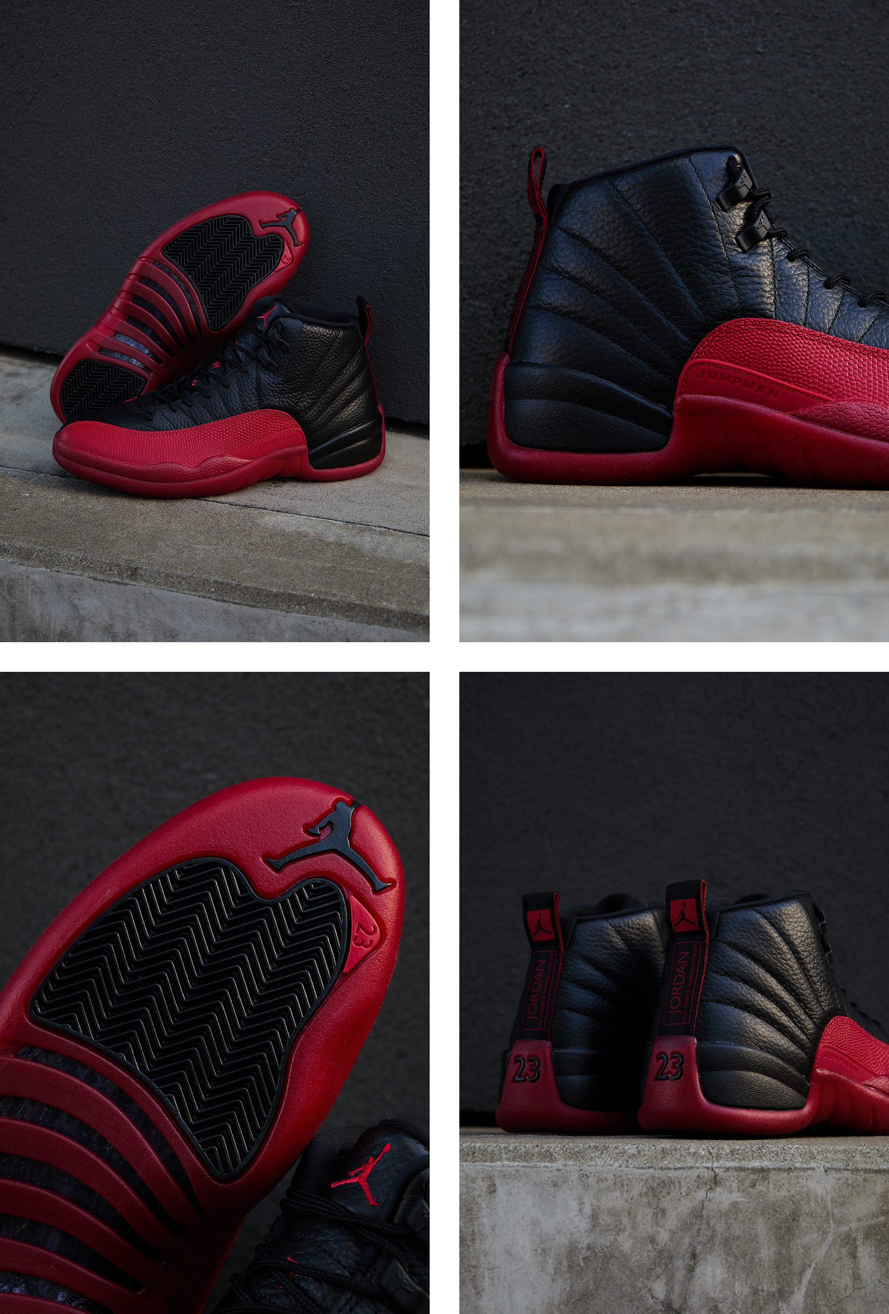 AIR JORDAN 12 RETRO Varsity Red and Black