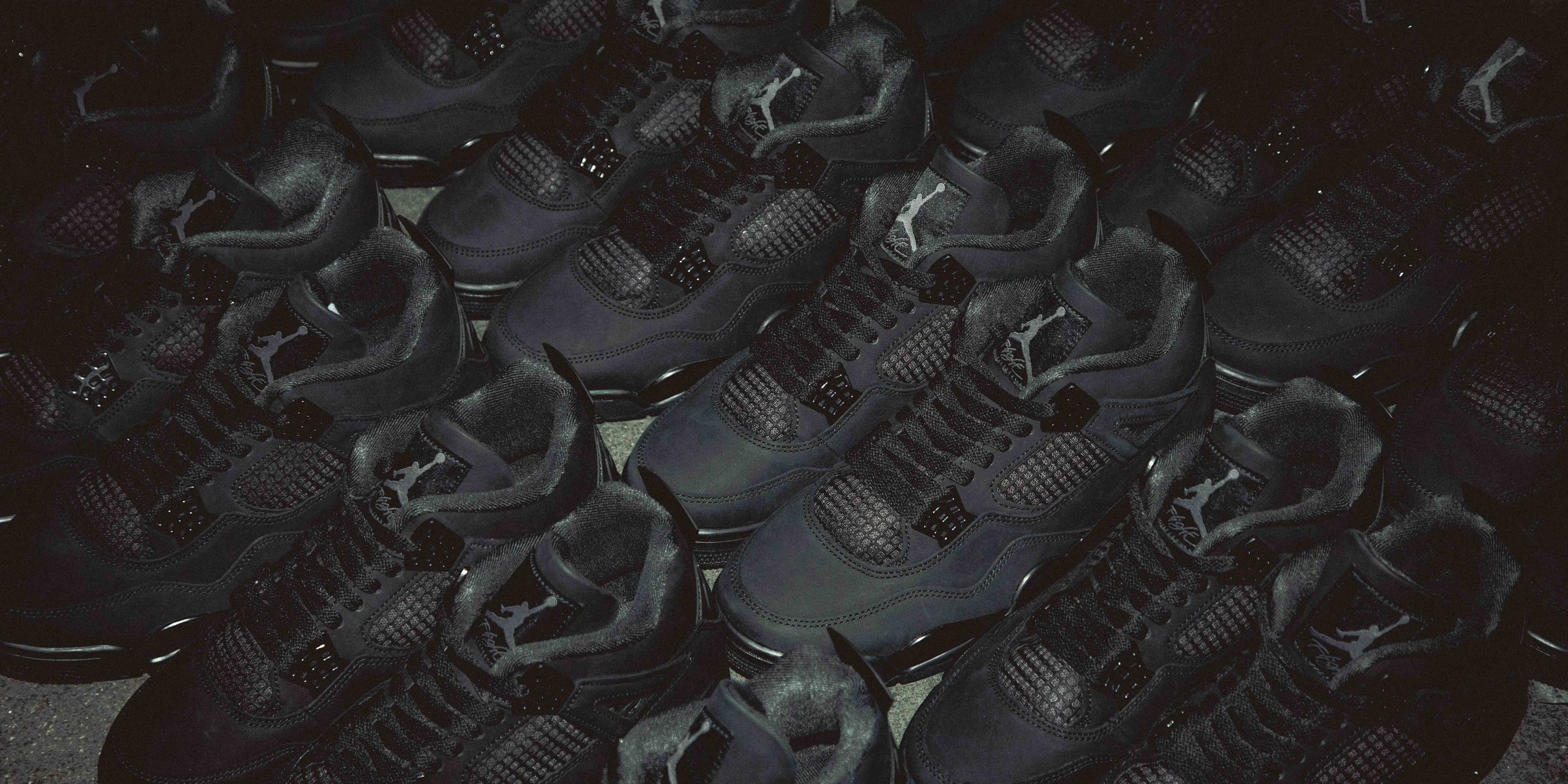 "JORDAN BRAND AIR JORDAN 4 RETRO OG ' Black Cat '"