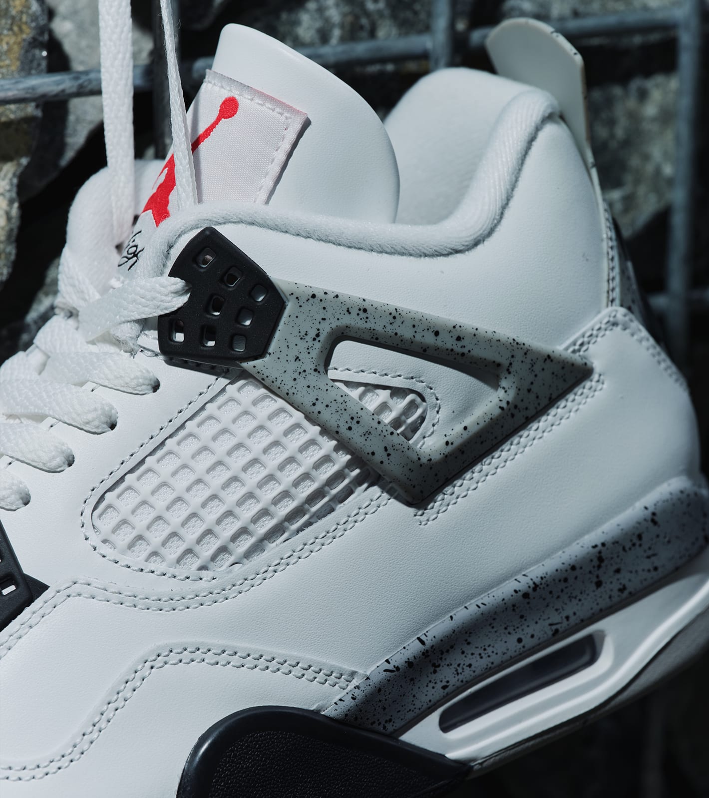 JORDAN BRAND AIR JORDAN 4 RETRO WHITE CEMENT