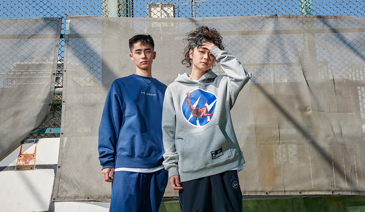 NIKE  ジョーダン フラグメント fragment フリースクルー M