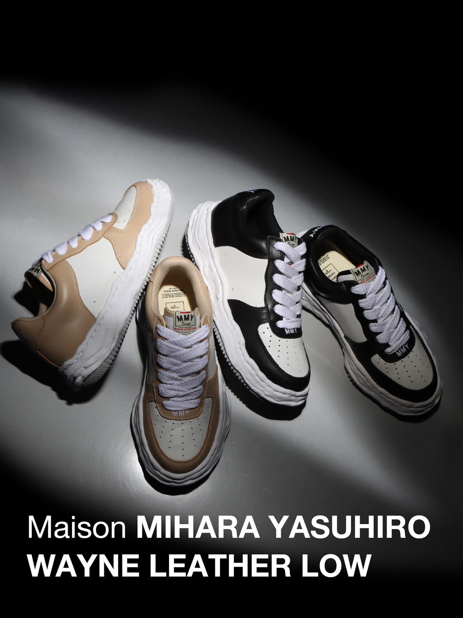 Maison MIHARA YASUHIRO WAYNE LEATHER LOW