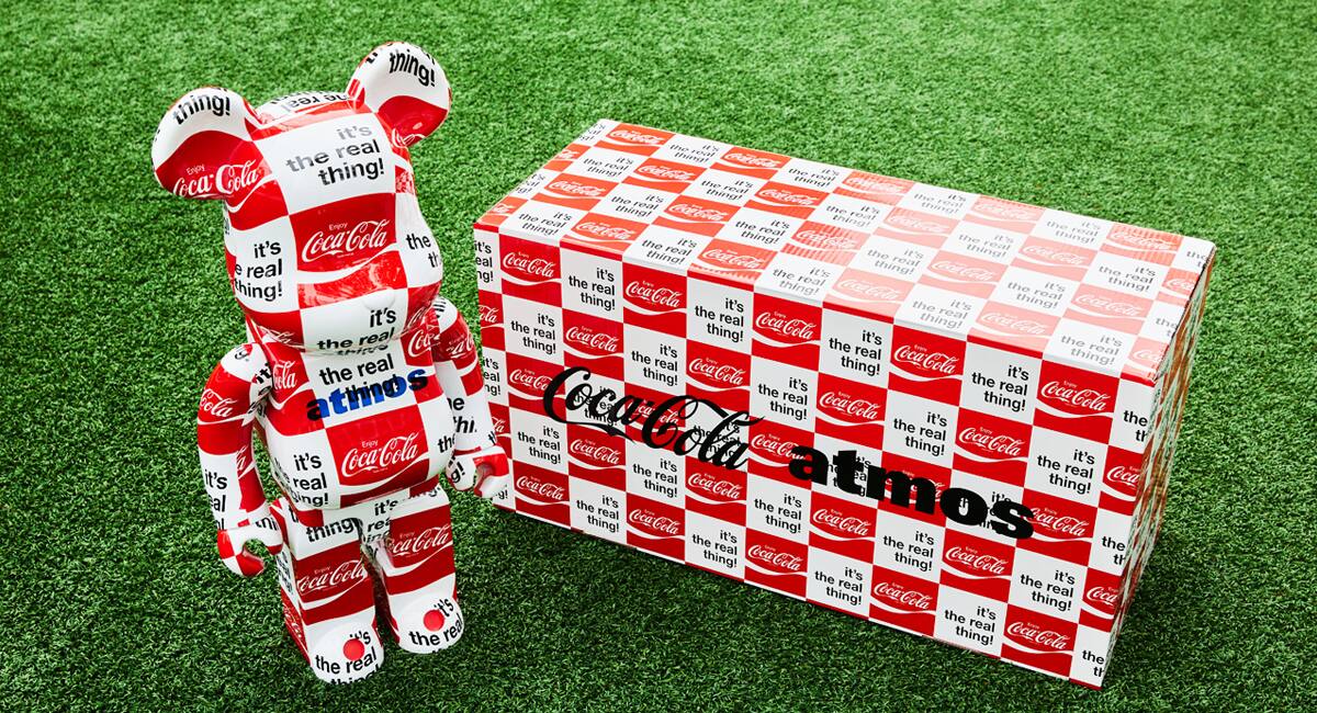 "MEDICOM TOY BE@RBRICK atmos × Coca-Cola 1000％ CHECKERBOARD"