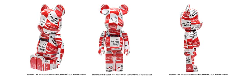 MEDICOM TOY BE@RBRICK atmos × Coca-Cola 1000％ CHECKERBOARD