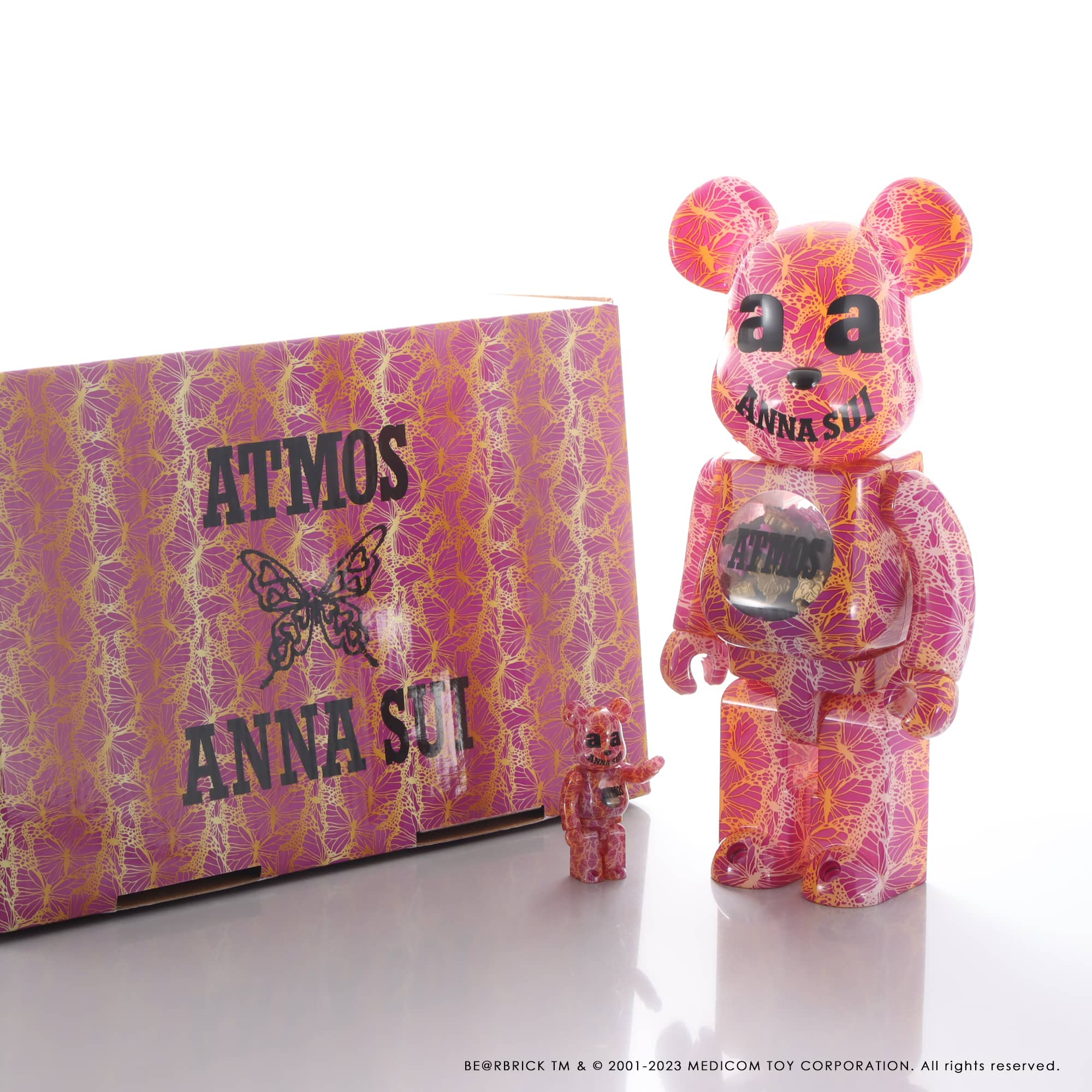 MEDICOM TOY BE@RBRICK atmos x ANNA SUI 100% u0026 400%