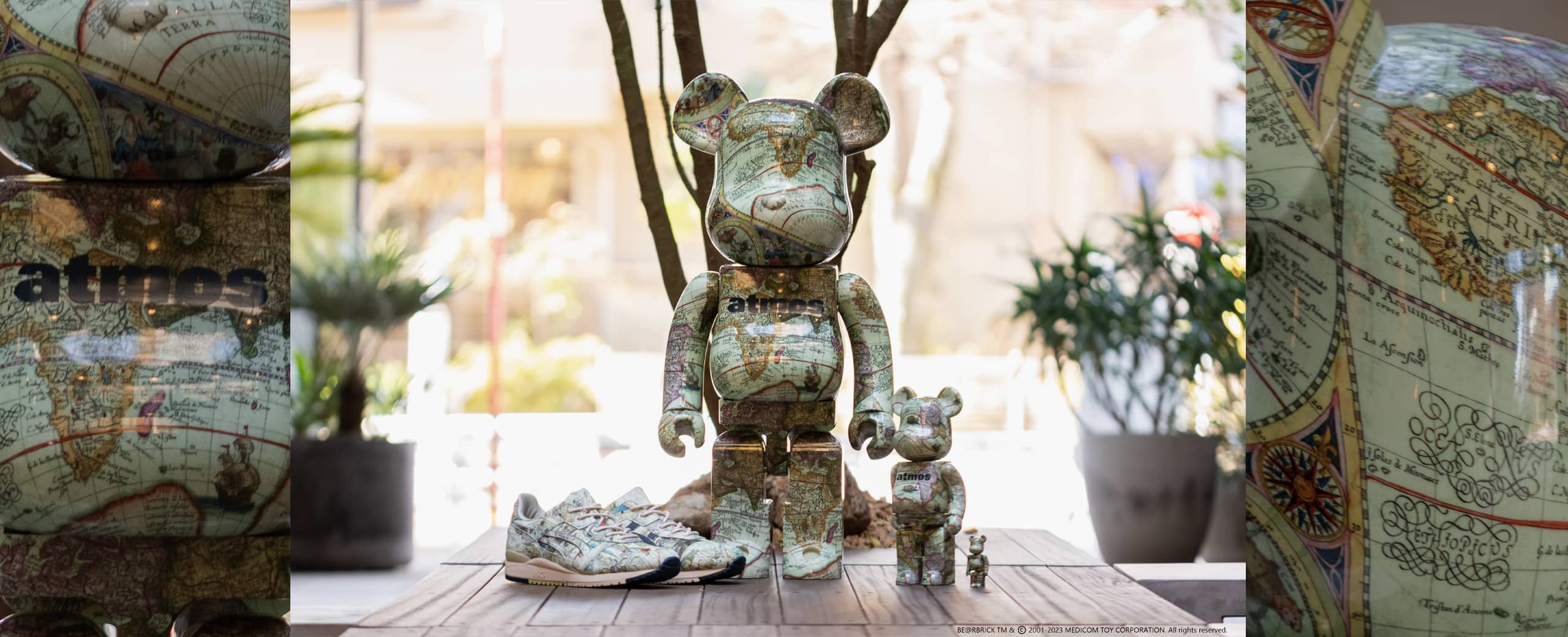 "MEDICOM TOY BE@RBRICK atmos AGED MAP"