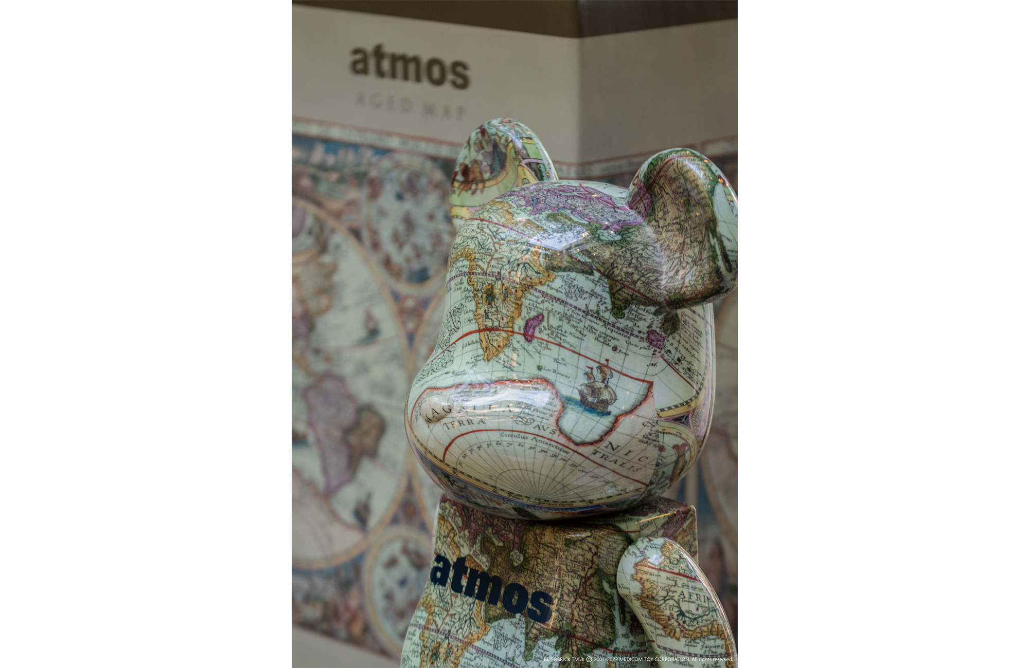 BE@RBRICK atmos AGED MAP